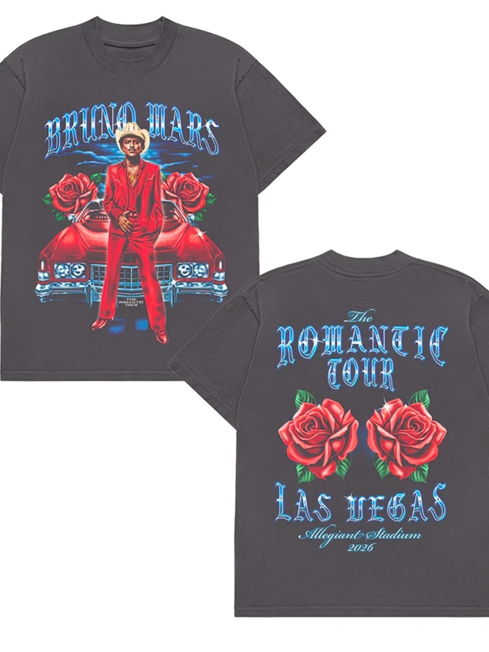 Bruno Mars The Romantic Tour Las Vegas 2026 Comfort Colors Tee